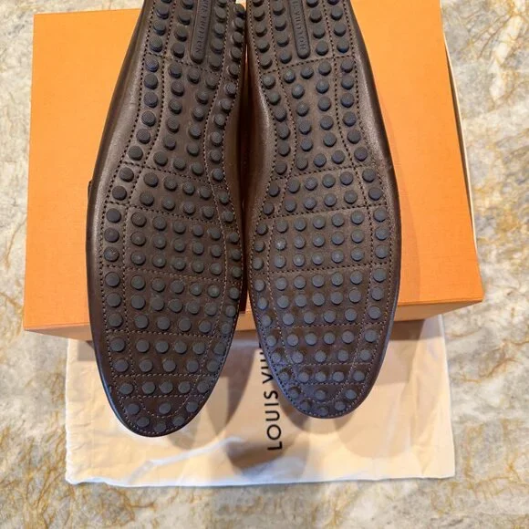 LV Monogram Leather Drivers